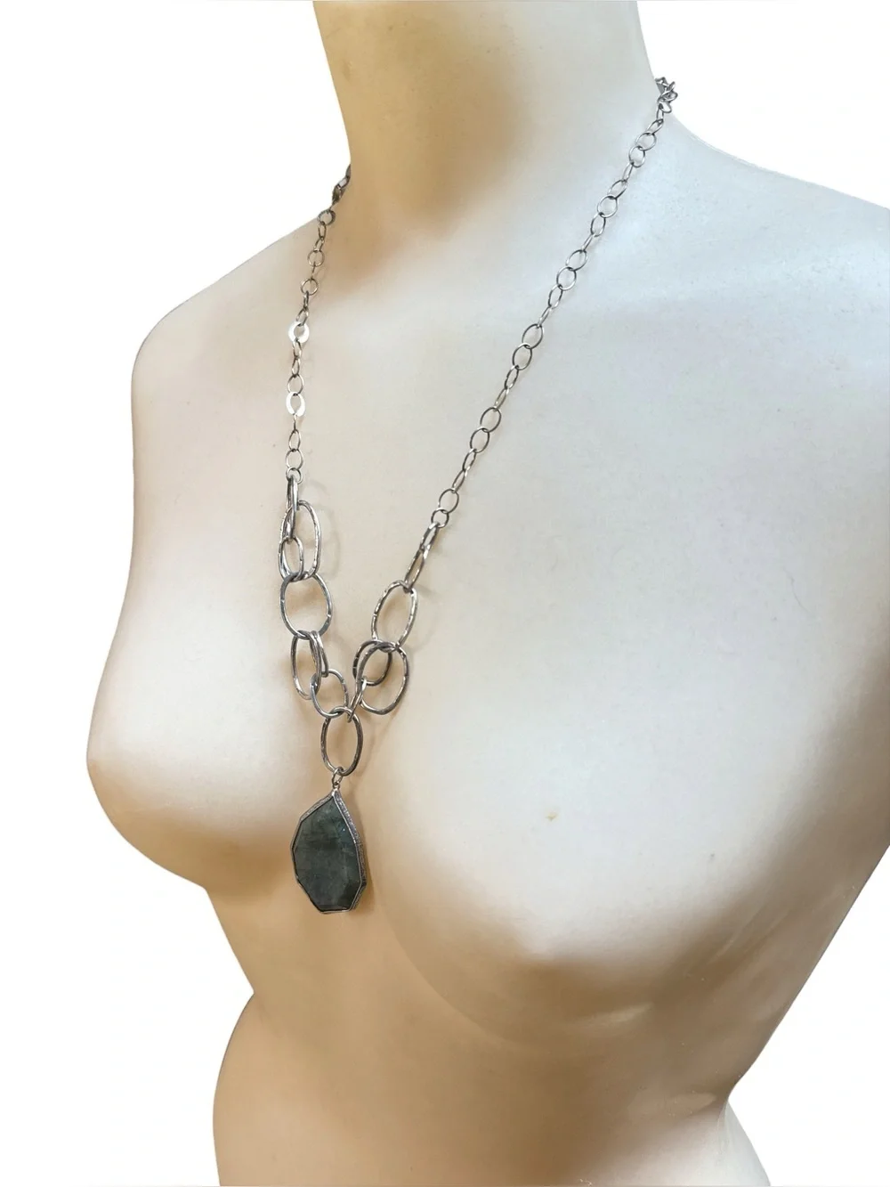 Vintage Silpada Sterling Silver Labradorite Wild Blue Yonder Necklace 24”